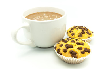 cup of chocolate muffins