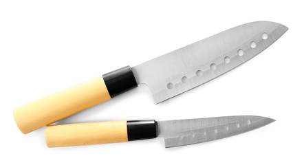 Kitchen knife isolated on white