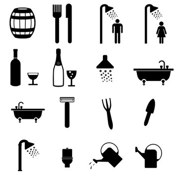 Jardinage, cuisine et hygiène en 16 icônes