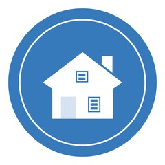 Maison dans un panneau