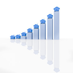 Fototapeta premium Housemarket graph