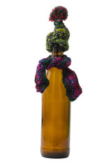 Bottle with Scarf and Hat