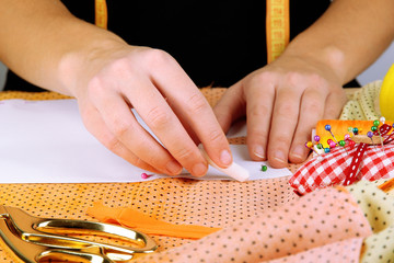 Fashion design close up