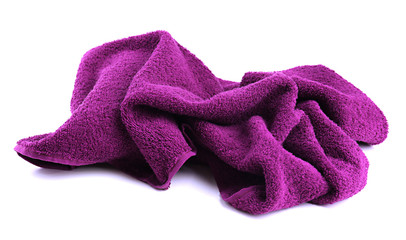 Colorful towel isolated on white