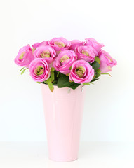 Bouquet of pink rose flowers for special occasions