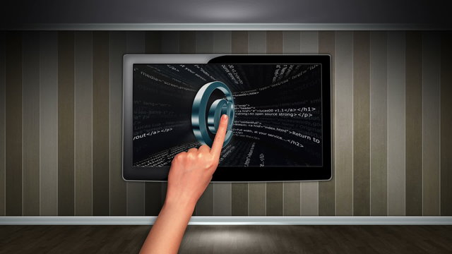 e-mail Text in Monitor Open with Click Hand