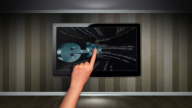 e-mail Text in Monitor Open with Click Hand