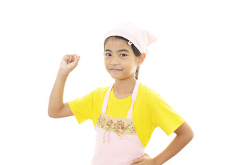 エプロン姿の女の子