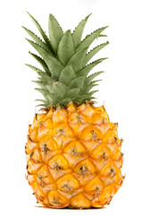 Pineapple on white