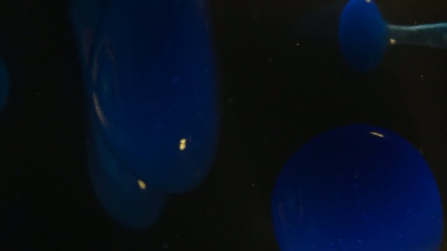 Bubbles creating blue