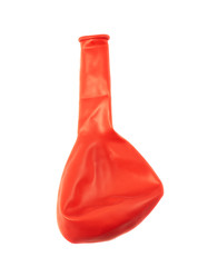 Not inflated balloon isolated
