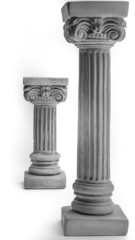 Obraz premium Two Columns on white background