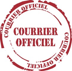 tampon courrier officiel - obrazy, fototapety, plakaty