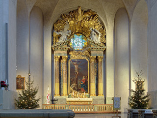 Altar of Hedvig Eleonora Church in Stockholm, Sweden