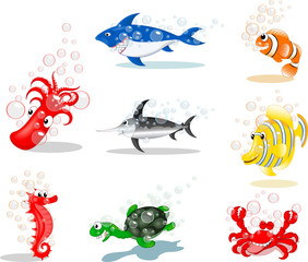 Sea Animals Cartoon