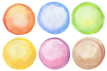 Watercolor circles