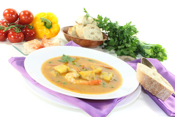 frische gesunde Bouillabaisse
