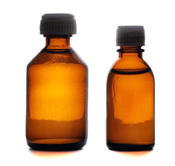 Two medical glass