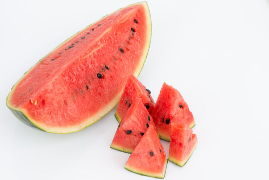 Portion of Watermelon with isolated background