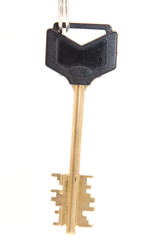 Key on a white background