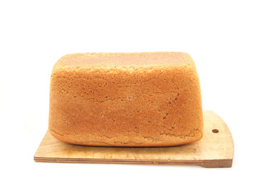 bread on a white background