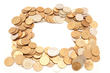 russian money on a white background