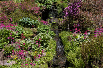 Fototapeta premium Spring views at Bodnant gardens North wales Uk