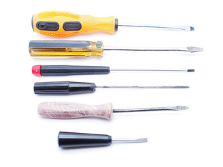 screwdriver on a white background