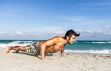 model making sport on the beach
