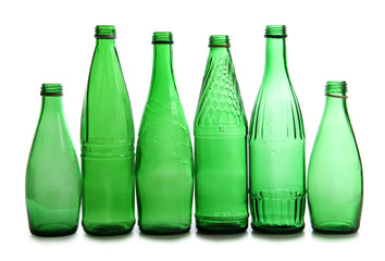 Green vine bottles