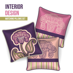 Set of decorative pillow