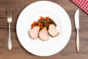 Gebratenes Schweinefilet
