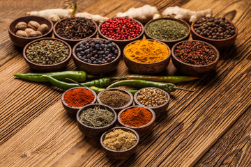 A selection of spices