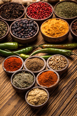 A selection of spices