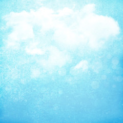 Grunge sky with clouds background