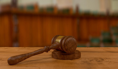 judges gavel on wooden table