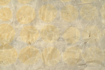 Baking paper with traces of meringue