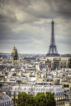 View on Eiffel Tower in Paris