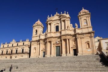 Fototapeta na wymiar Kościół św Mikołaja - Katedra w Noto