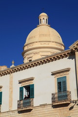 Fototapeta na wymiar Kopuła kościoła San Nicolo - Katedra w Noto