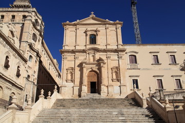 Fototapeta na wymiar Kościół św Franciszka z Asyżu - Noto - sycylijski baroku
