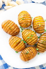 Accordion baked potatoes