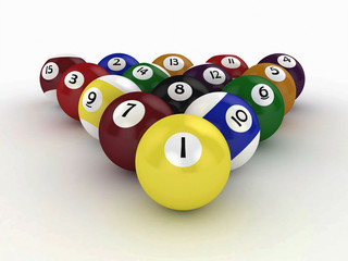 3d Billiard Balls