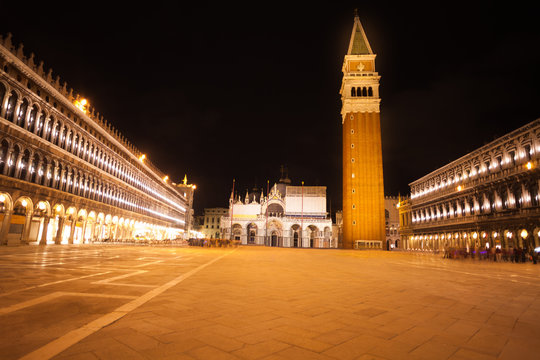 Piazza San Marco At Night