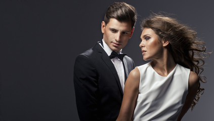 Sensual portrait of cute couple