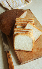 Delicious sliced bread