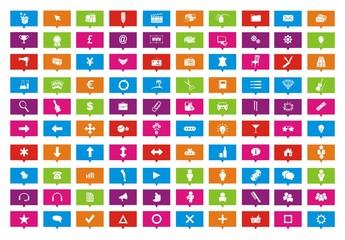 100 rectangle pointers