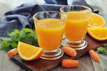 Orange and carrot juice