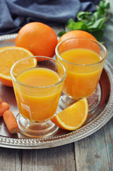 Orange and carrot juice