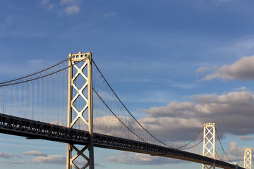 Fototapeta na wymiar San Francisco Bay Bridge at Dusk